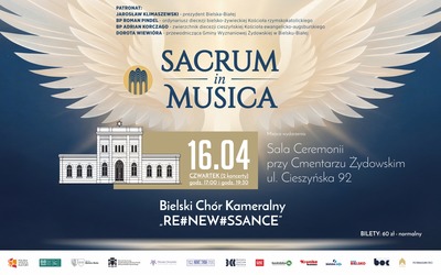 Plakat wydarzenia:  Sacrum in Musica - 16 kwietnia g. 19.30 